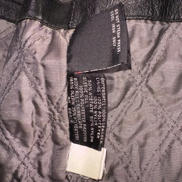 Wilsons Leather Pelle Studio Jacket Mens Large Black Thinsulate Bomber Jacket